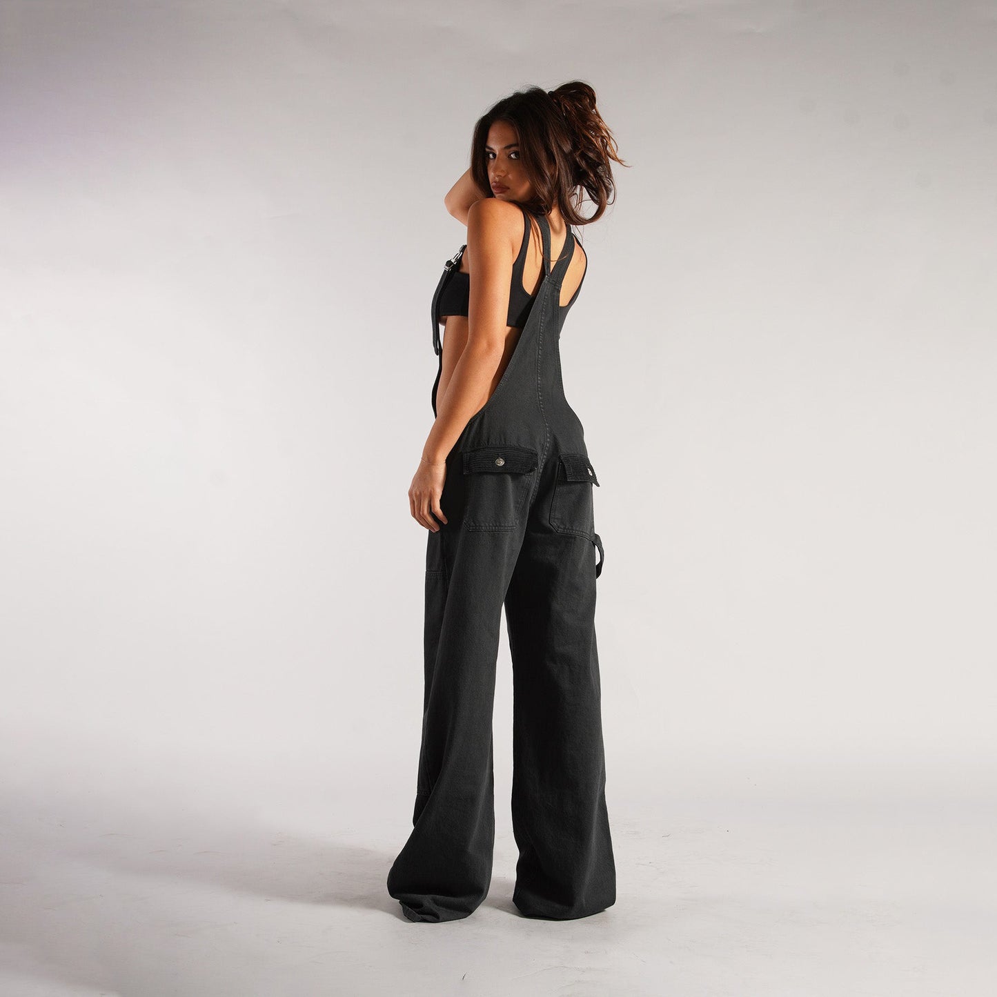 Urban Zip Pocket Denim Overalls