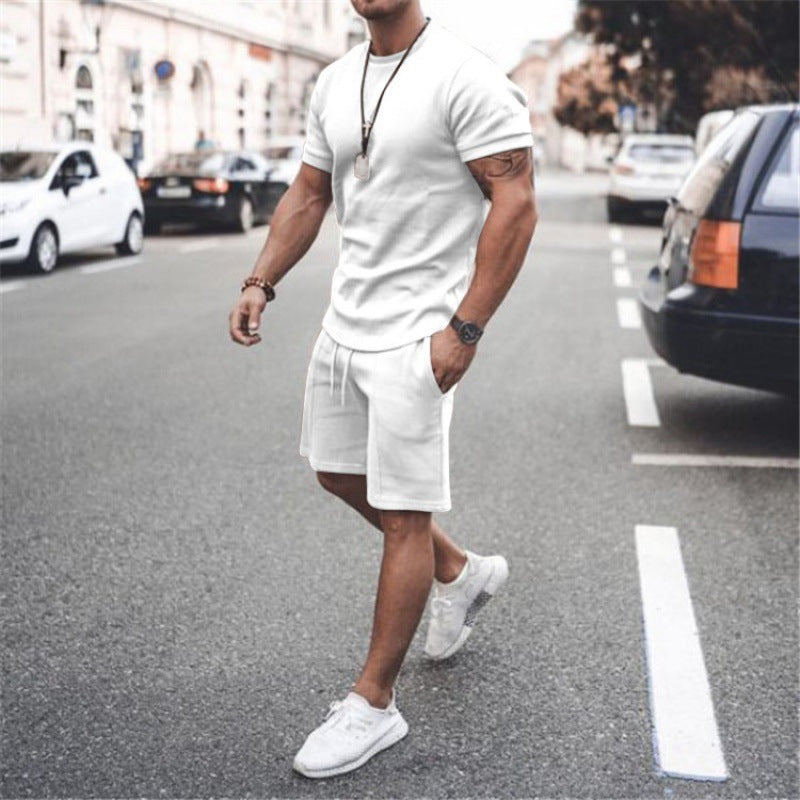 Short Sleeve Shirt & Shorts Two-Piece Sports Set