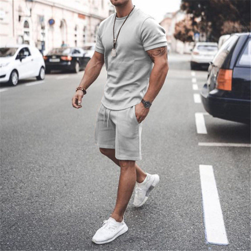 Short Sleeve Shirt & Shorts Two-Piece Sports Set