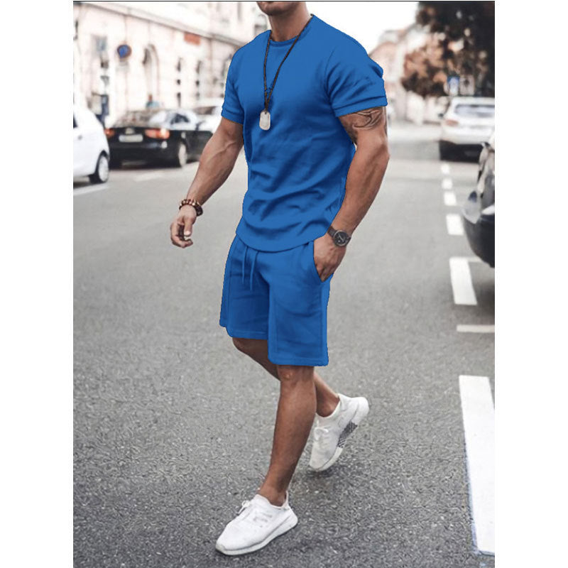 Short Sleeve Shirt & Shorts Two-Piece Sports Set